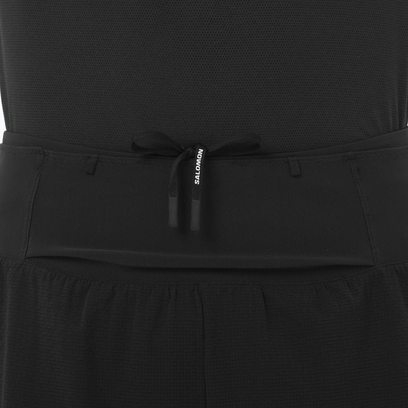 Men's running shorts Salomon Sense Aero 2IN1 5" deep black 3
