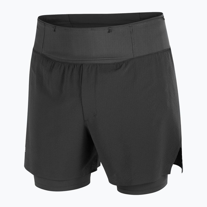 Men's running shorts Salomon Sense Aero 2IN1 5" deep black 8