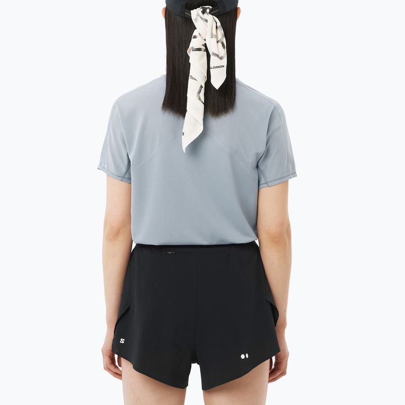 Women's running top Salomon Sense Aero SS Tee GFX trade winds 2