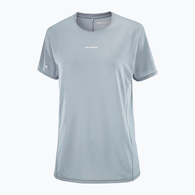 Women's running top Salomon Sense Aero SS Tee GFX trade winds 4