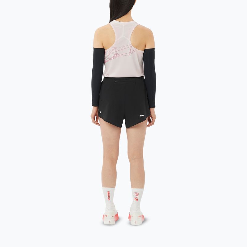 Women's running shorts Salomon Sense SPLT 3" deep black 2