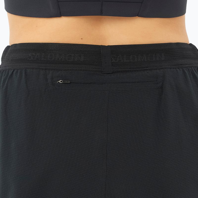Women's running shorts Salomon Sense SPLT 3" deep black 5