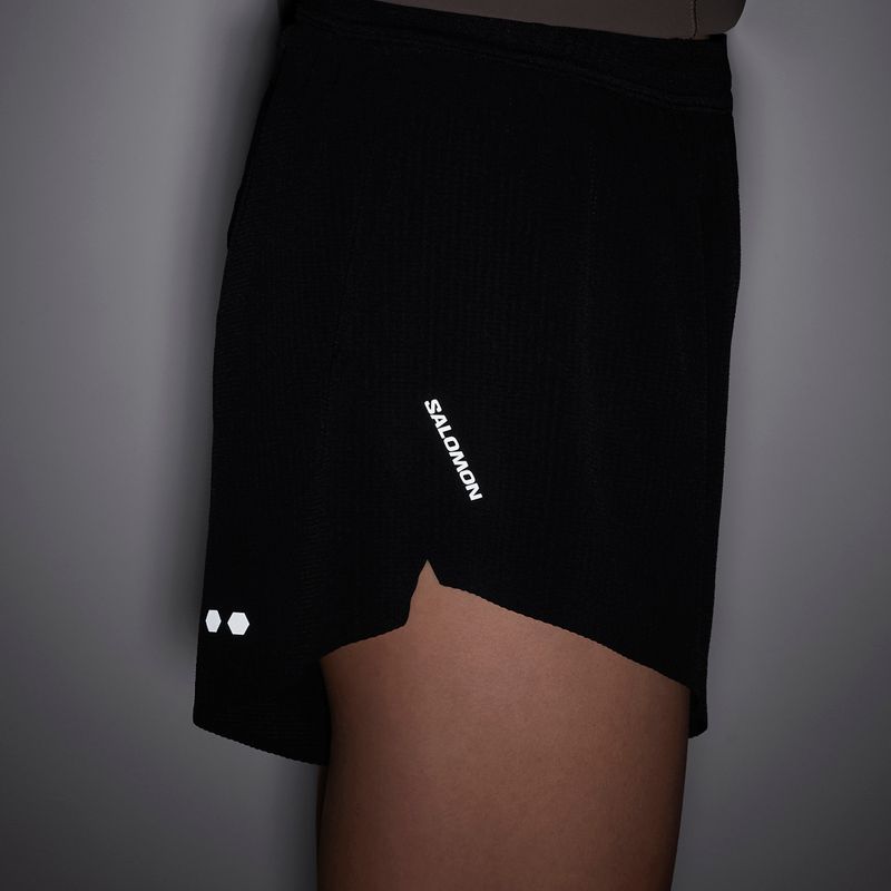 Women's running shorts Salomon Sense SPLT 3" deep black 6