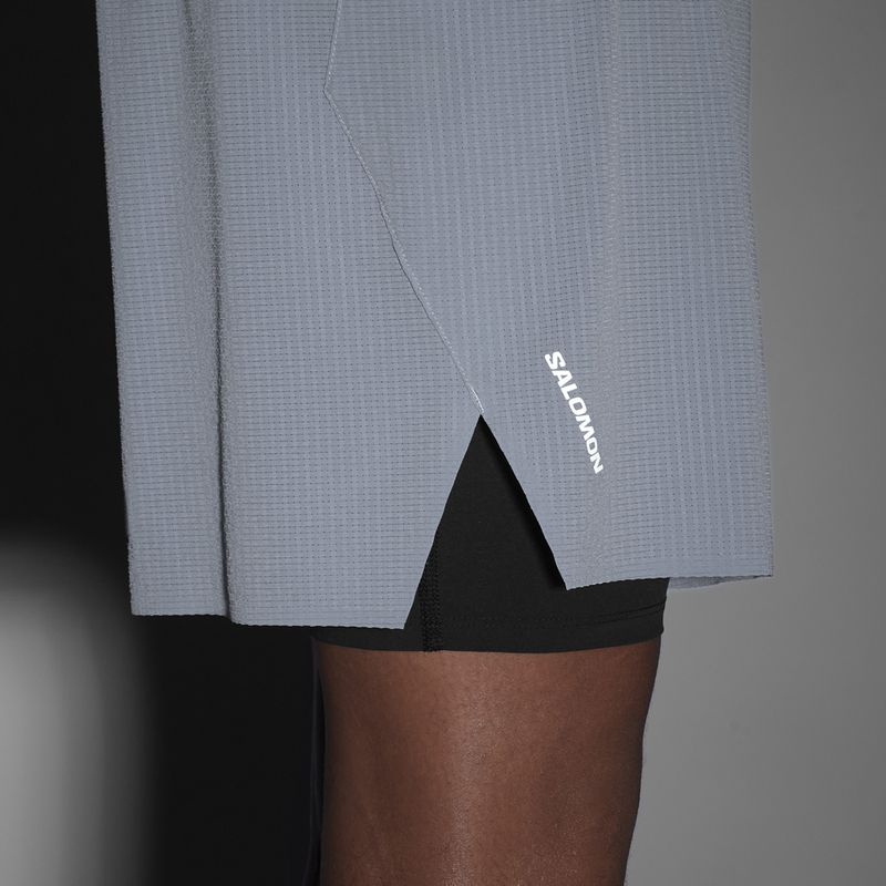 Men's running shorts Salomon Sense Aero 2IN1 5" trade winds 8