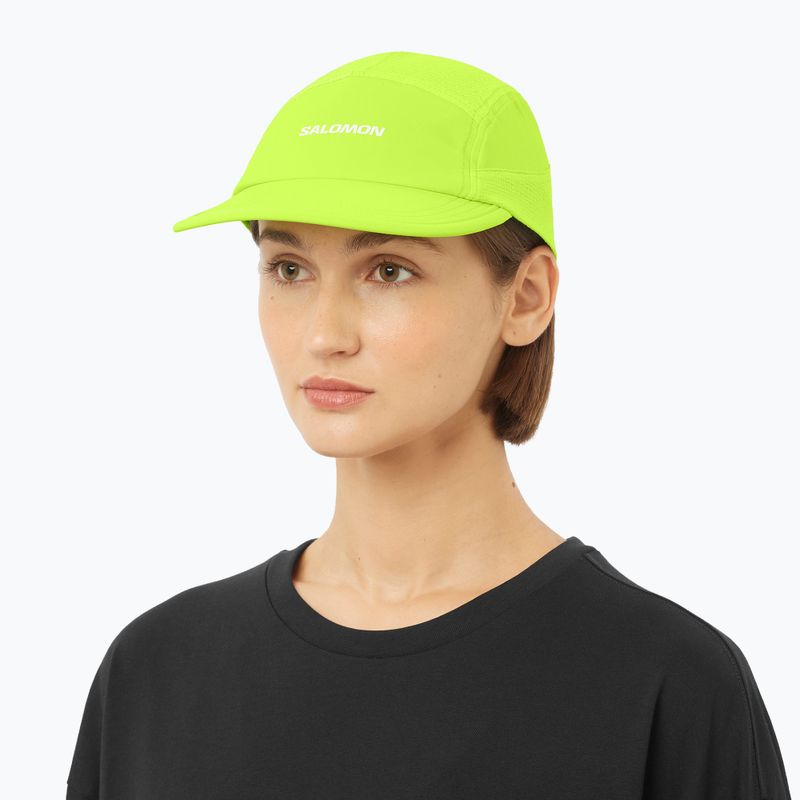Baseball cap Salomon Sense Aero acid lime 2