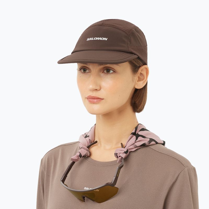 Baseball cap Salomon Sense Aero coffee bean 2