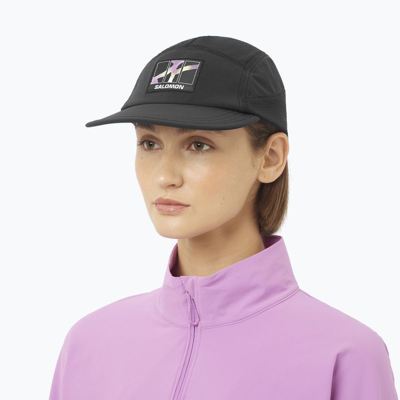 Baseball cap Salomon Sense Aero pink frosting/acid lime 2