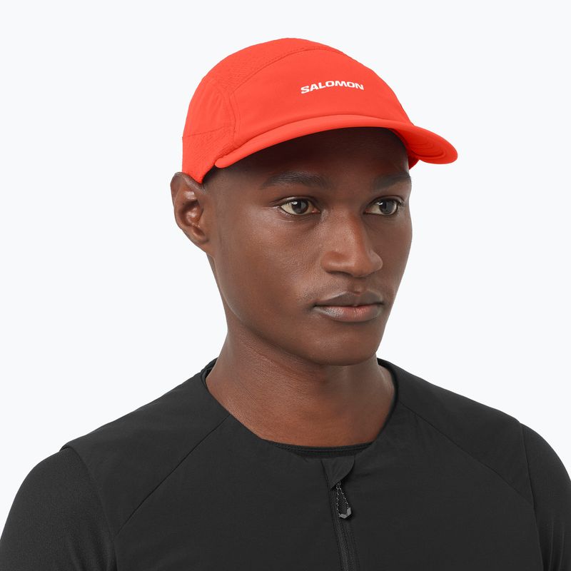 Baseball cap Salomon Sense Aero fiery red 4