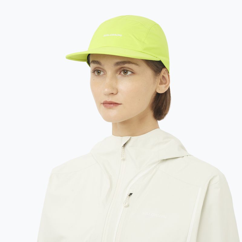 Baseball cap Salomon Bonatti Pro 5 Panel acid lime 2