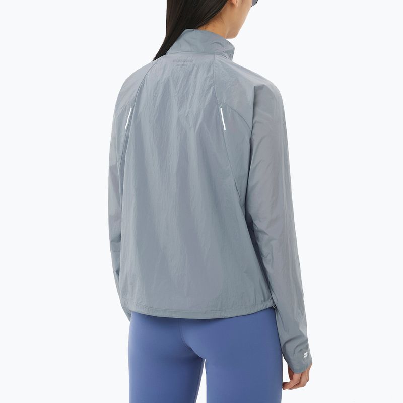 Women's running jacket Salomon Shakeout Fly trade winds 2