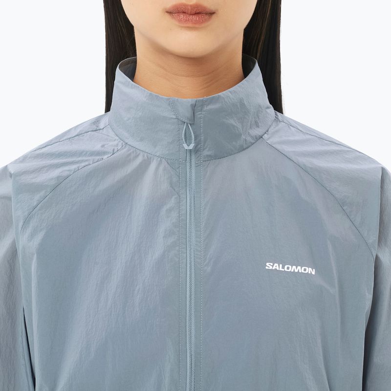 Women's running jacket Salomon Shakeout Fly trade winds 3
