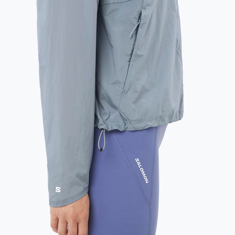 Women's running jacket Salomon Shakeout Fly trade winds 4