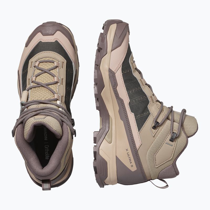 Women's trekking shoes Salomon X Ultra 5 MID GTX iron/dsrtan/gre 5