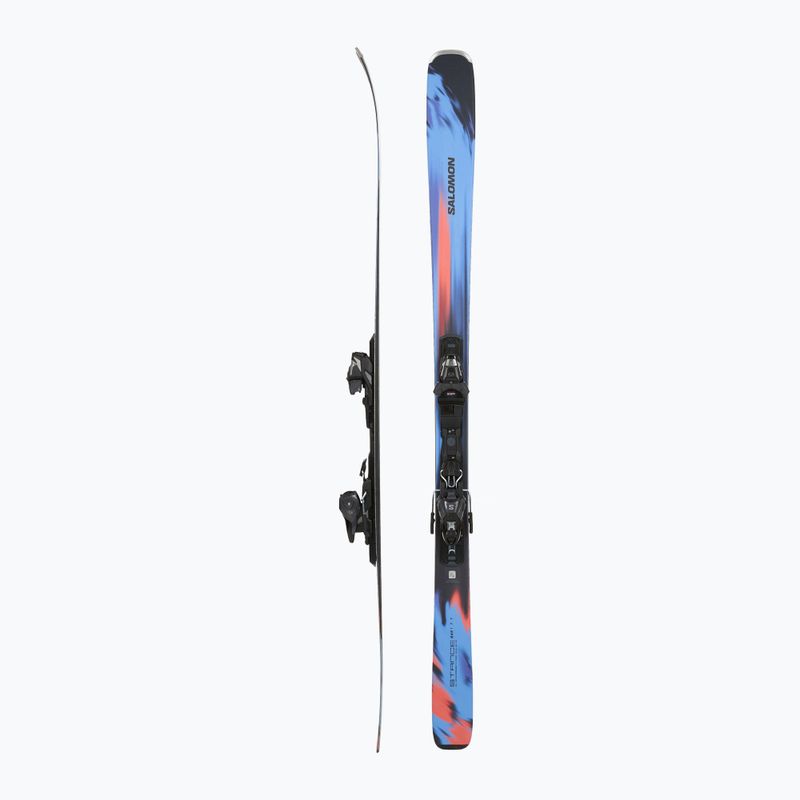 Alpine skis Salomon Stance 84 R + bindings M11 GW azure blue/nasturtium/black 2