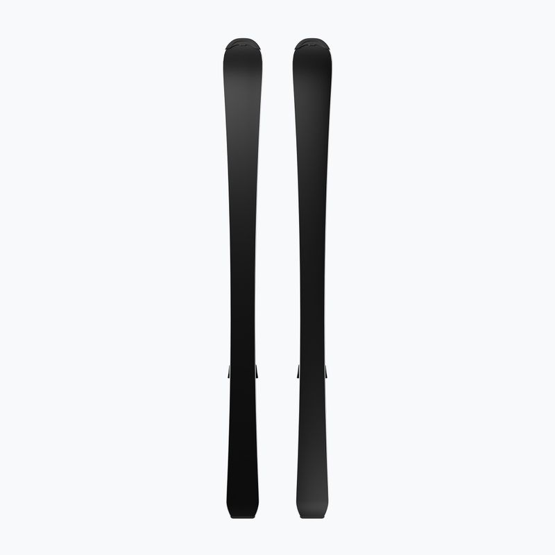 Kids’ downhill skis with bindings Salomon QST Jr Black S + C5 GW black/neon punch 2