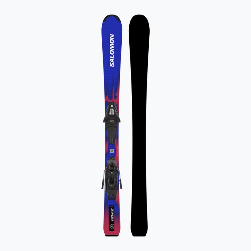 Kids’ downhill skis with bindings Salomon Equipe Jr S + C5 GW race blue/equipe red 3