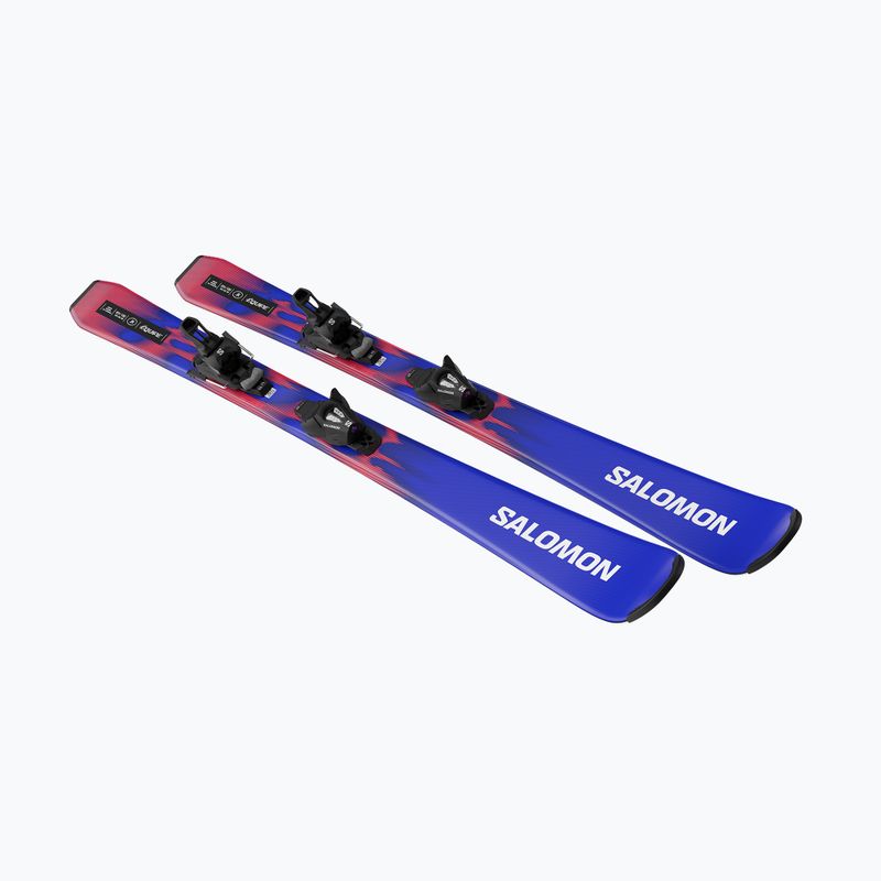 Kids’ downhill skis with bindings Salomon Equipe Jr M + C5 GW race blue/equipe red 4