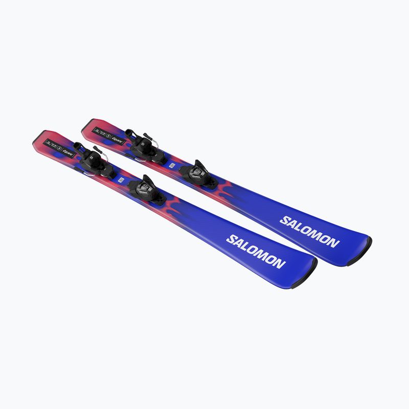 Kids’ downhill skis with bindings Salomon Equipe Jr M + L6 GW race blue/equipe red 4