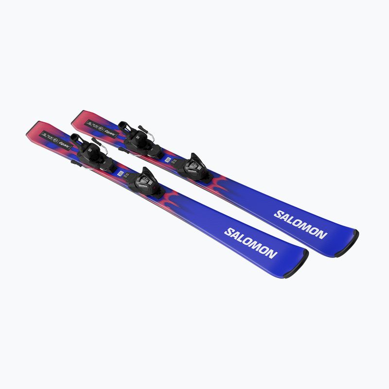 Kids’ downhill skis with bindings Salomon Equipe MT JR + L6 GW race blue/equipe red 4