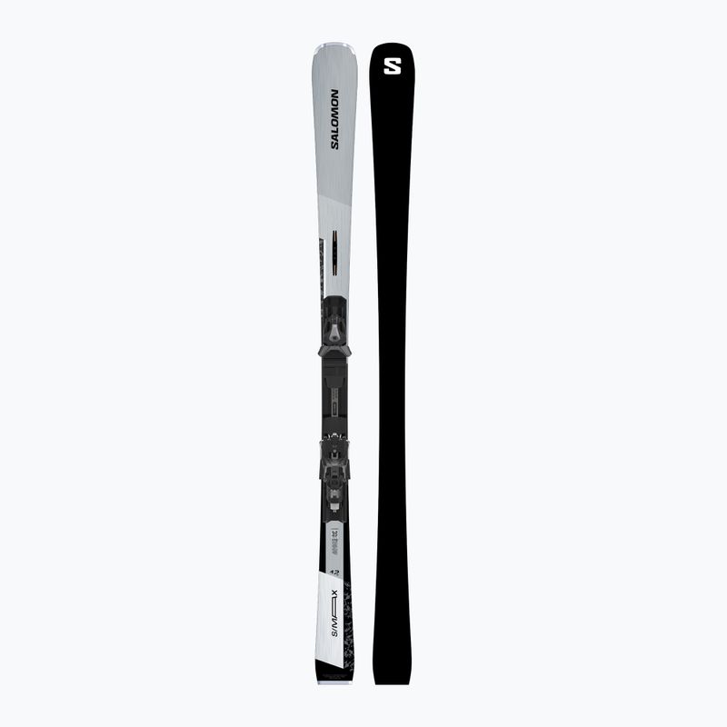 Downhill skis with bindings Salomon S/Max 12 + I12 GW silver/black 3