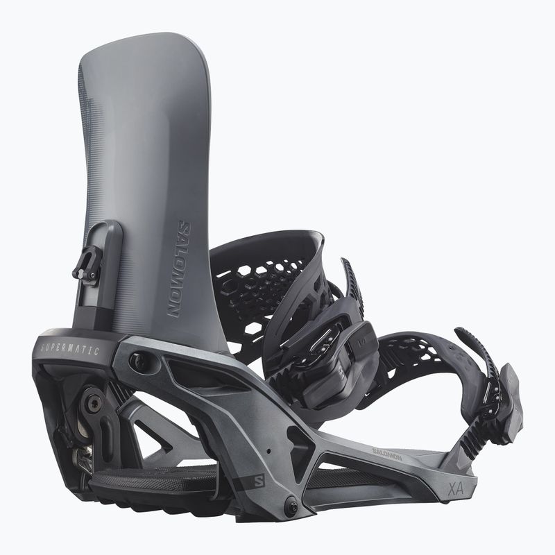 Snowboard bindings Salomon XA Supermatic castor gray/black 2