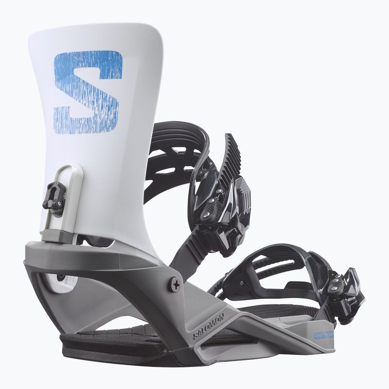 Snowboard bindings Salomon Rhythm grey/white 2