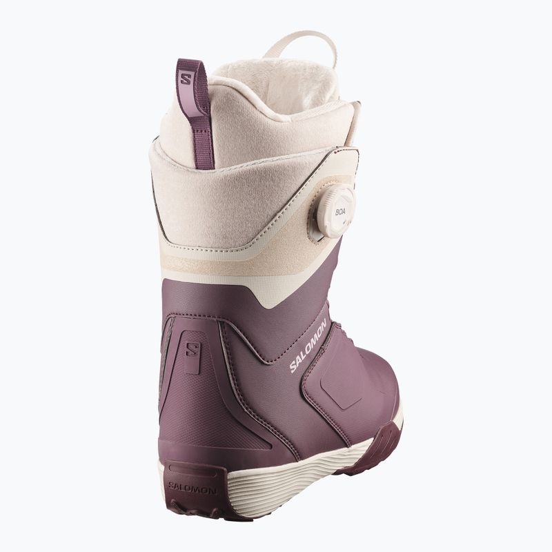 Women's snowboard boots Salomon Kiana Dual Boa W huckleberry/dawn pink/almond milk 3