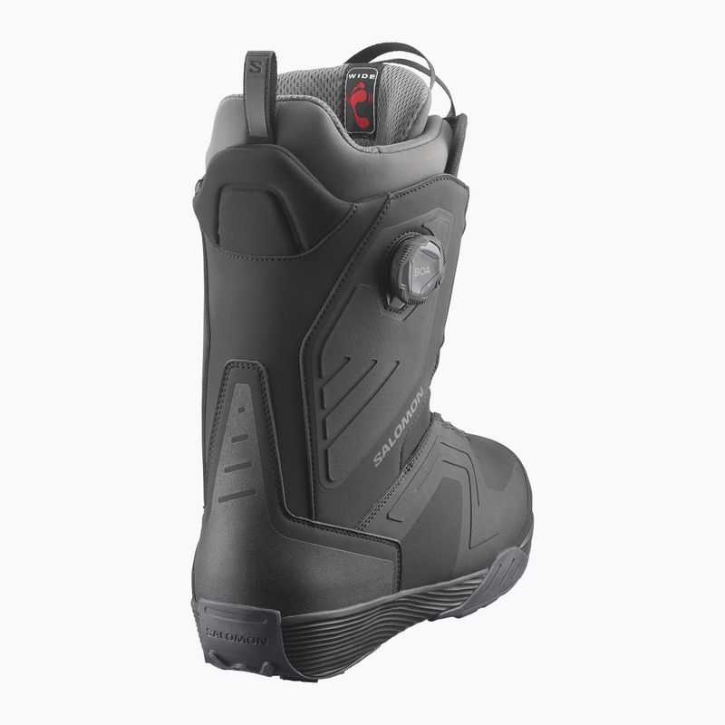 Men's snowboard boots Salomon Dialogue Dual Boa Wide black/black/asphalt 2