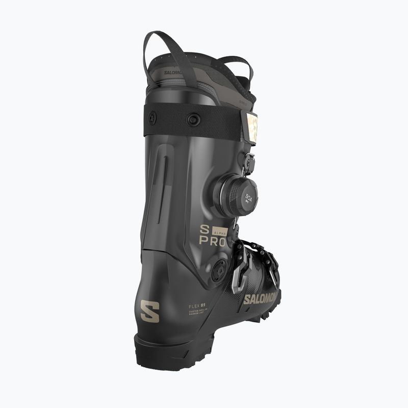 Women's ski boots Salomon S/Pro Alpha C Boa 85 W black/dark gray met./light bronze met. 2
