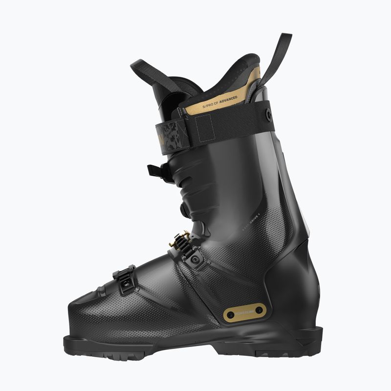 Women's ski boots Salomon S/Pro Alpha C Boa 95 W black/gold met./dark grey met 2