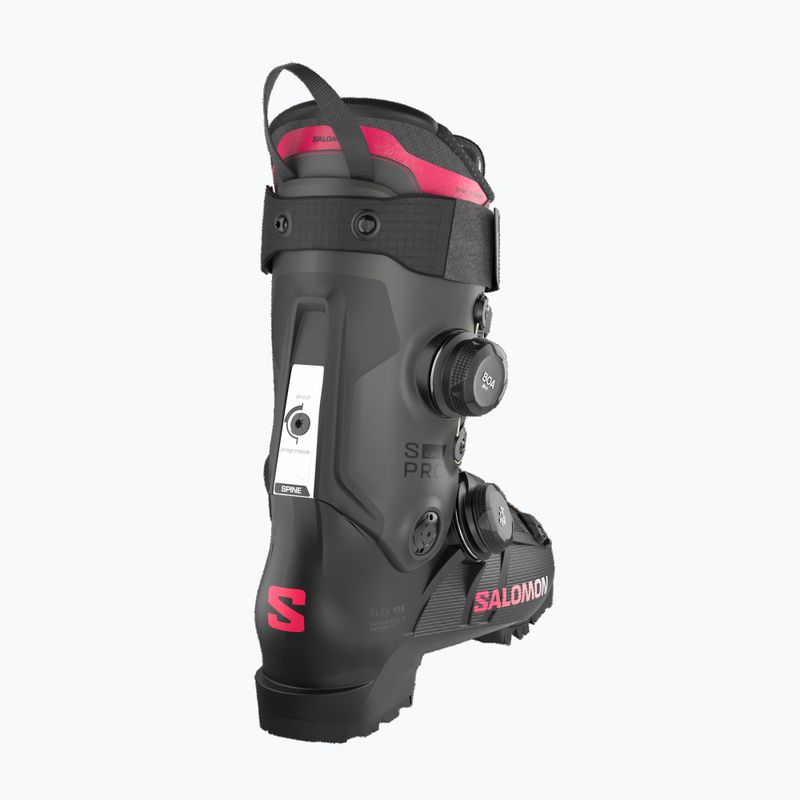 Women's ski boots Salomon S/PRO Supra Dual Boa 115 W black/beluga met/raspberry 4