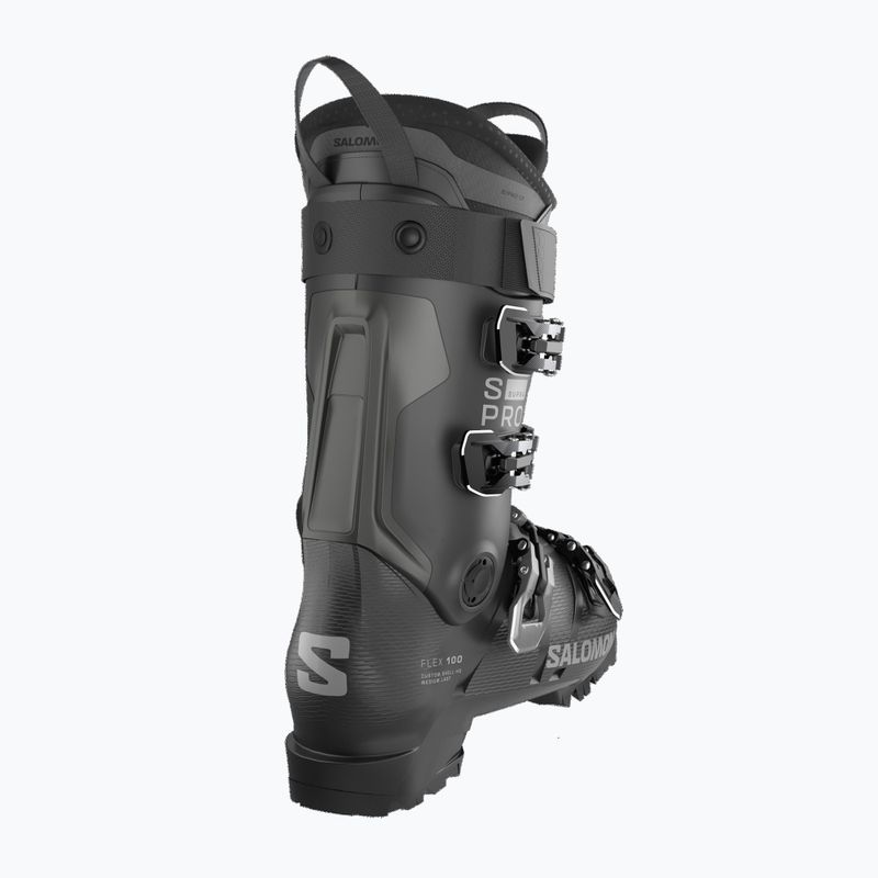 Men's ski boots Salomon S/PRO Supra 100 black/dark gray met/beluga 3