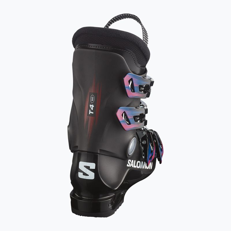 Children's ski boots Salomon T4 M Jr black/black/white 3