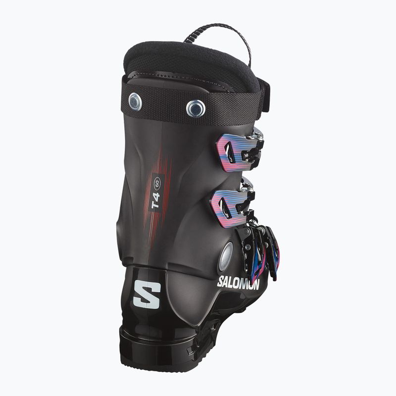 Children's ski boots Salomon T4 L Jr black/black/white 3