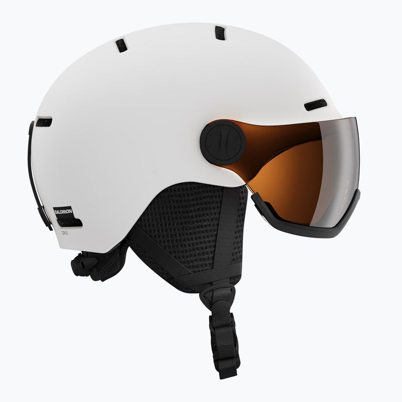Children's ski helmet Salomon Orka Visor Jr S2 white 2