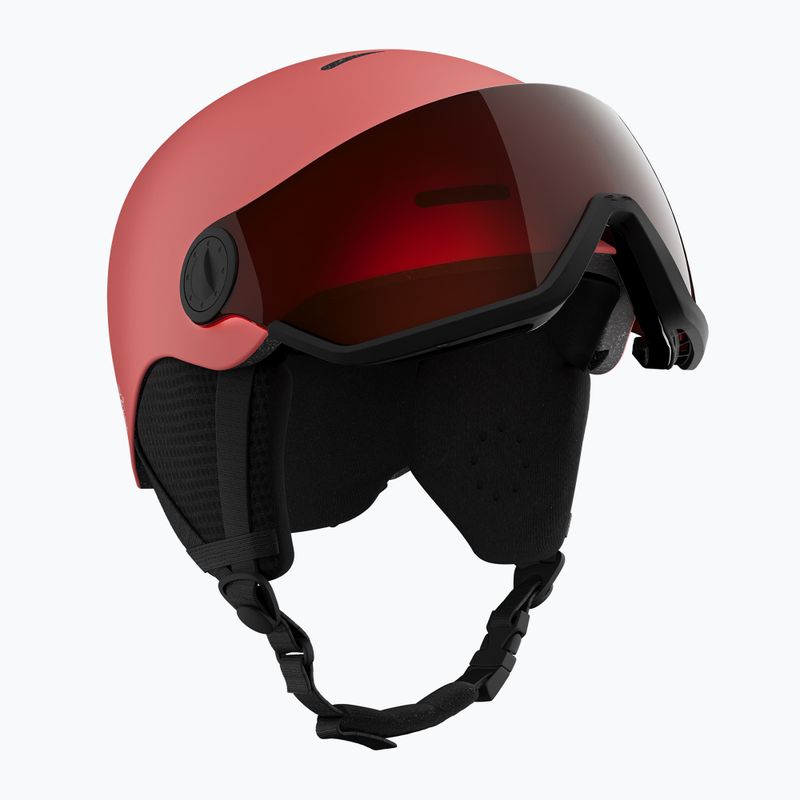 Children's ski helmet Salomon Orka Visor Jr S2 sun kissed coral 2