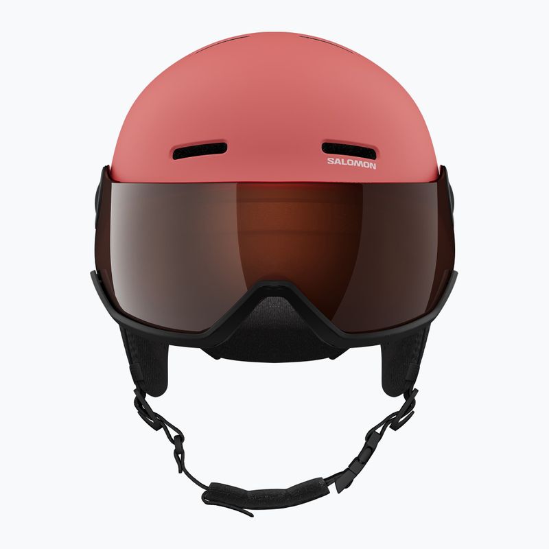 Children's ski helmet Salomon Orka Visor Jr S2 sun kissed coral 5