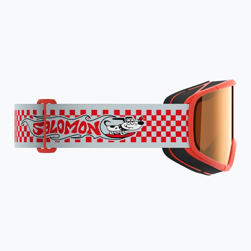 Children's ski goggles Salomon Rio S2 cherry tomato/flash tonic orange 4