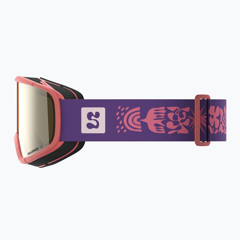 Children's ski goggles Salomon Rio S2 sun kissed coral/flash gold 4