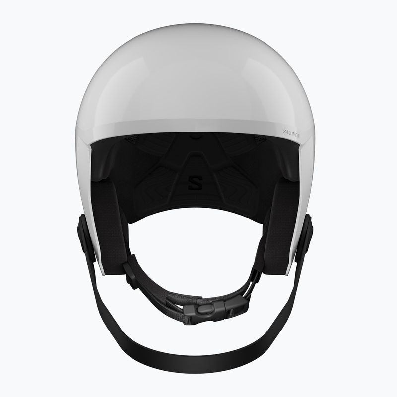 Children's ski helmet Salomon Equipe Fis + Chinguard Jr white/race blue 2
