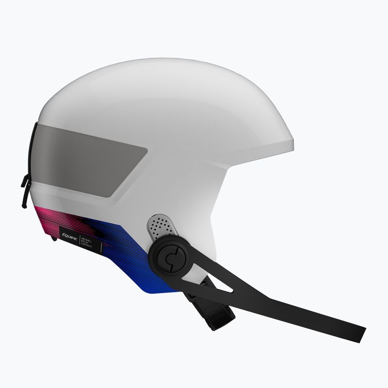Children's ski helmet Salomon Equipe Fis + Chinguard Jr white/race blue 3