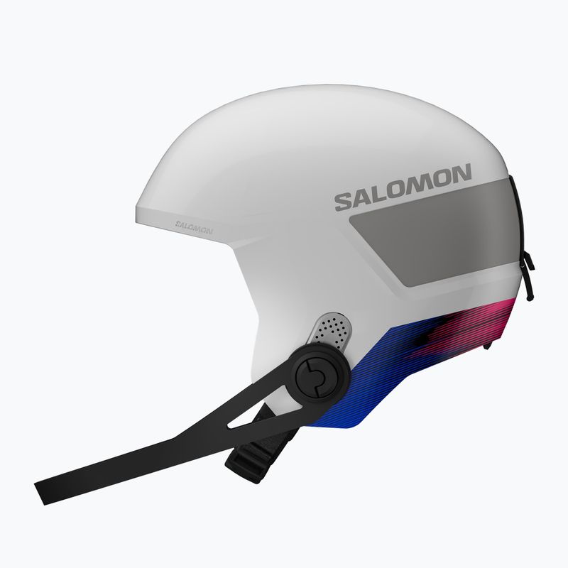 Children's ski helmet Salomon Equipe Fis + Chinguard Jr white/race blue 4
