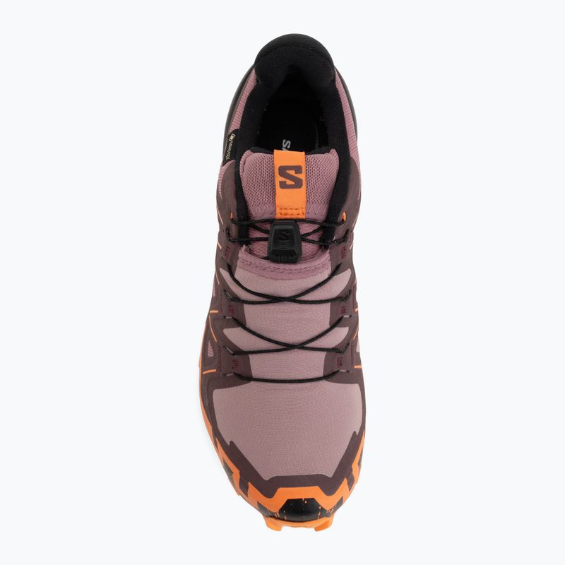 Women's running shoes Salomon Speedcross 6 GTX dusky orchid/huckleberry 5