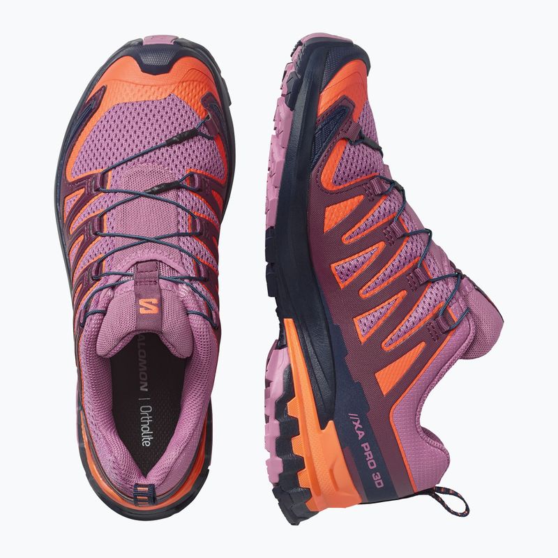 Women's running shoes Salomon XA Pro 3D V9 dusky orchid/huckleberry 3