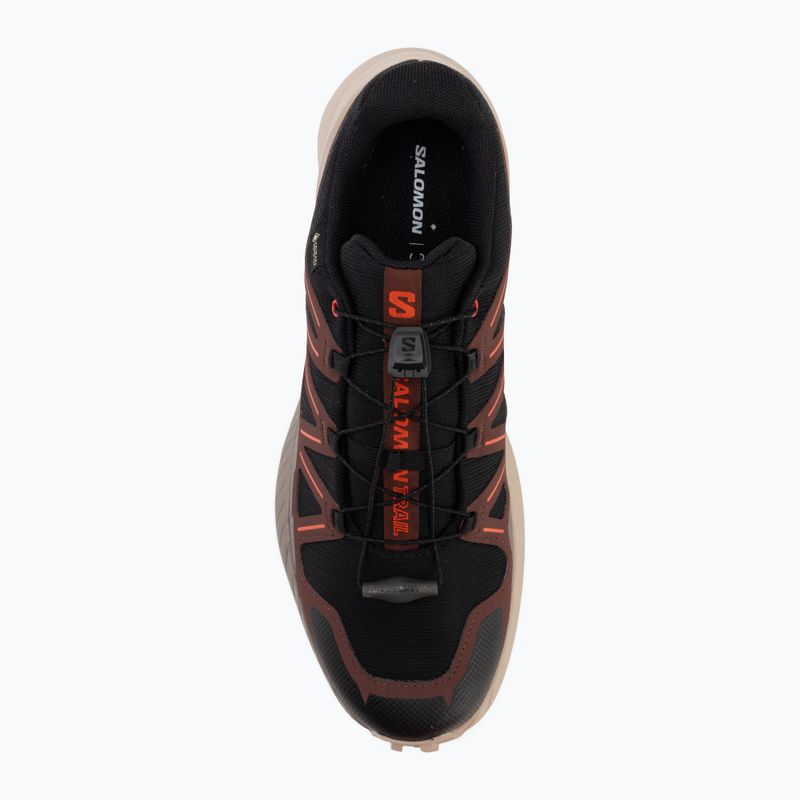 Men's running shoes Salomon Speedcross Peak GTX black/oxford tan 5