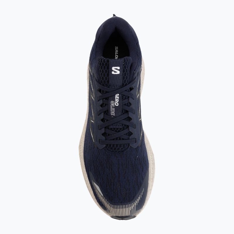 Men's running shoes Salomon Aero Glide 4 maritime blue/silver cloud 5