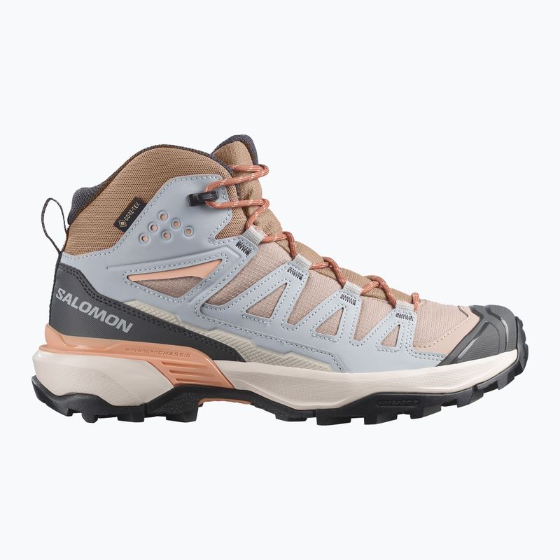 Women's trekking boots Salomon X Ultra 360 MID GTX oxford tan/pearl blue 2