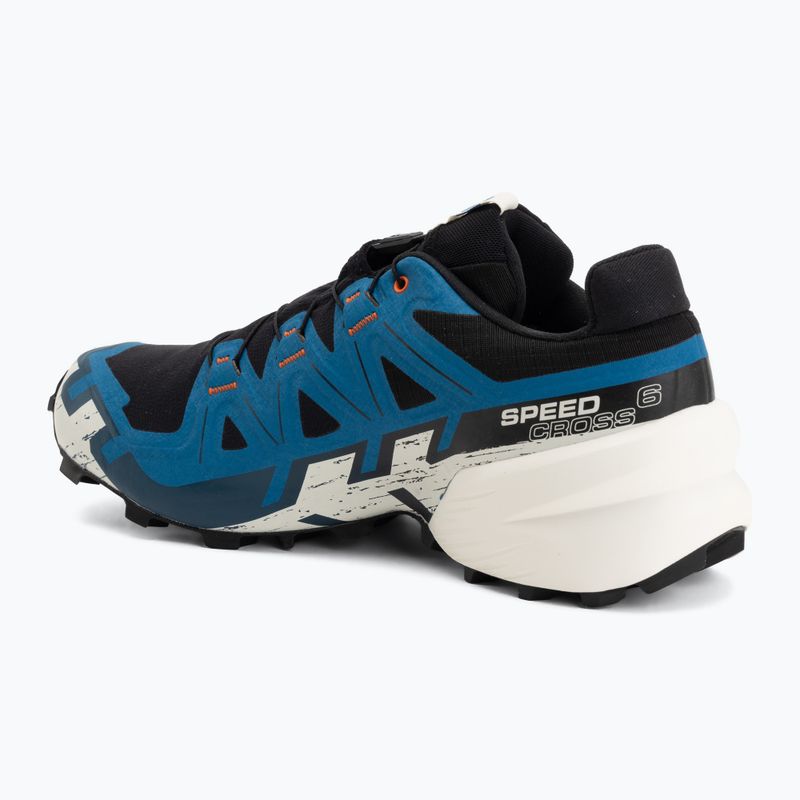 Men's running shoes Salomon Speedcross 6 GTX black/mykonos blue 3
