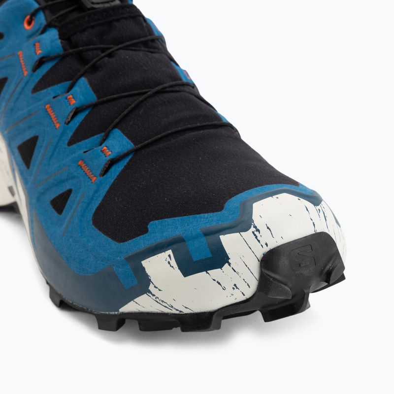 Men's running shoes Salomon Speedcross 6 GTX black/mykonos blue 7
