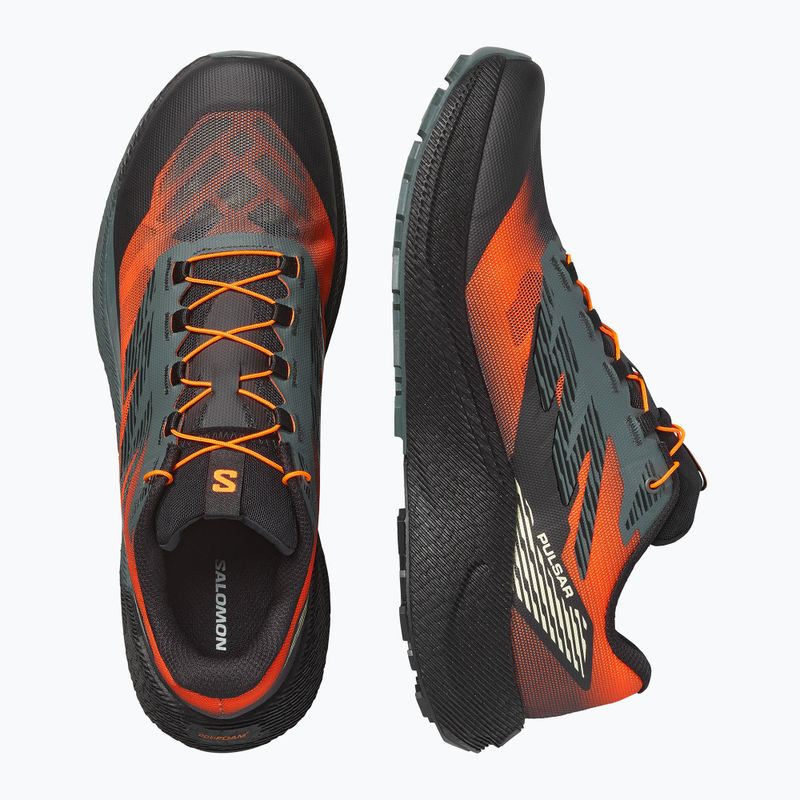 Men's running shoes Salomon Pulsar Quiver urban chic/shocking orange 3